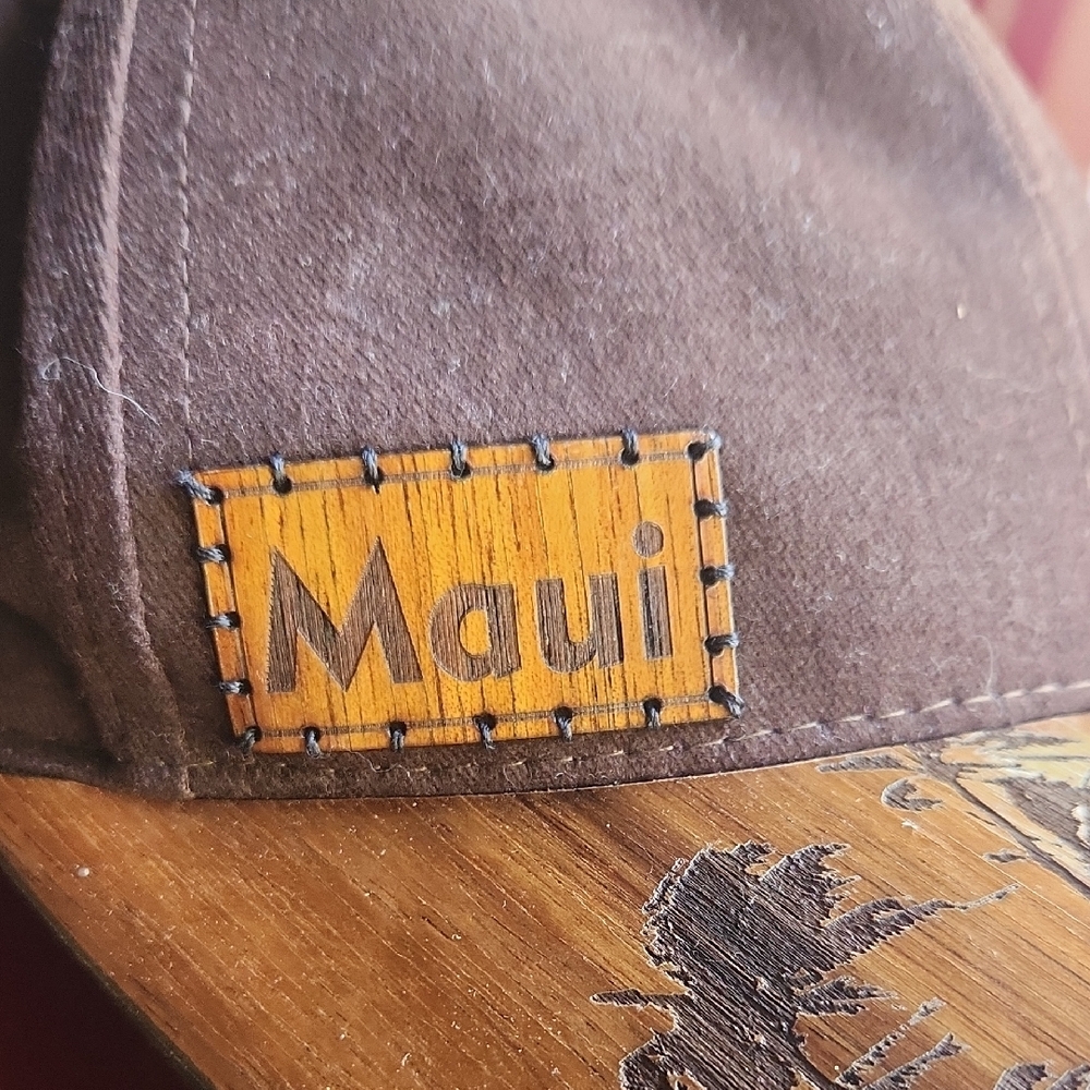 Brown and Tan Palm Tree Hat, Calabash - Picture 3 of 5